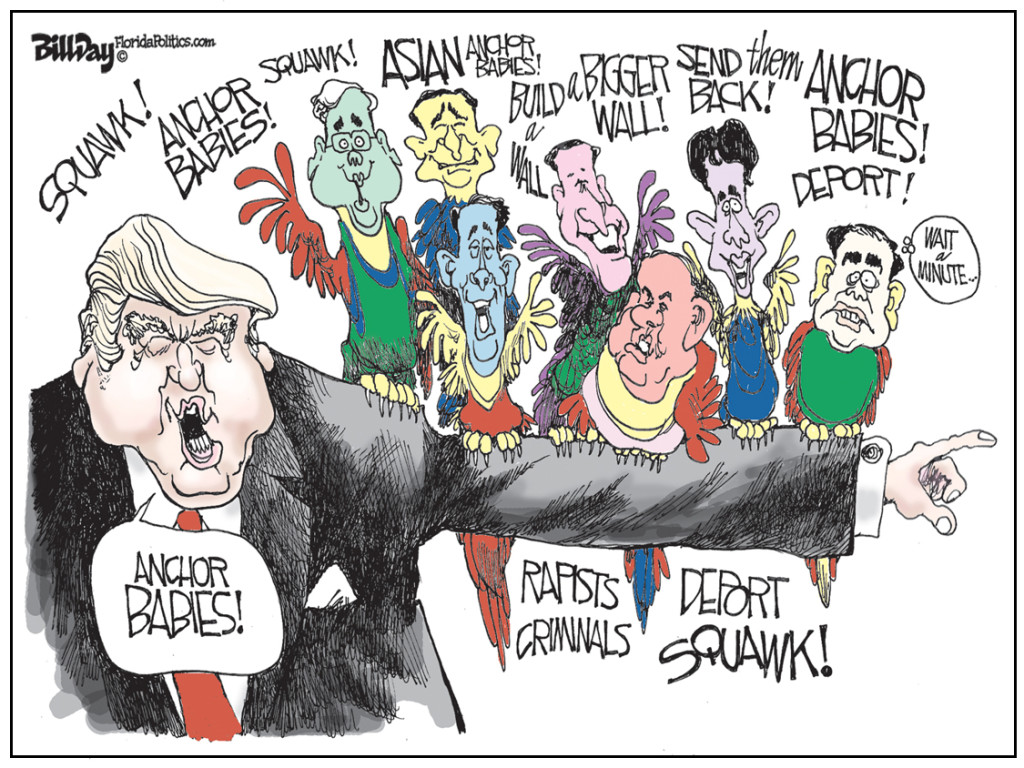 BILL DAY TRUMP PARROTS