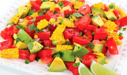 Florida Corn, Tomato and Avocado Salsa