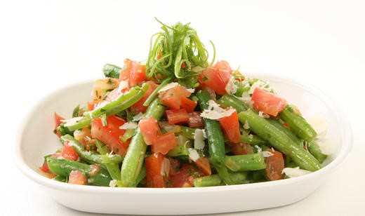 Snap Bean and Tomato Sauté
