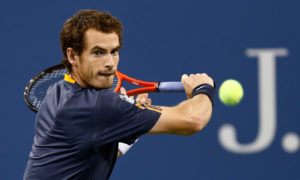 Andy Murray in action against Ivan Dodig