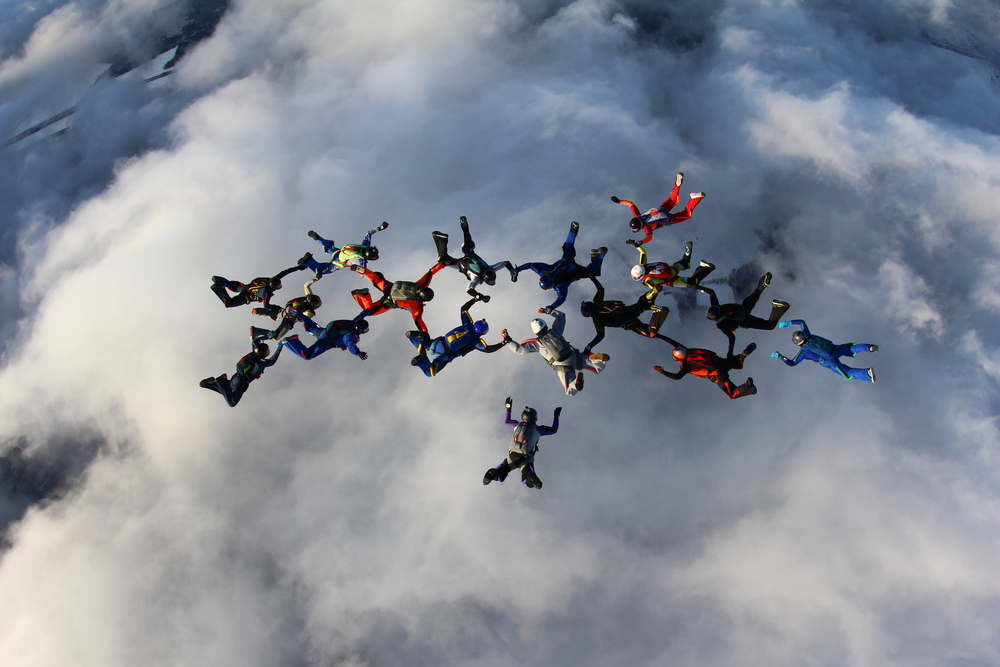 skydiving